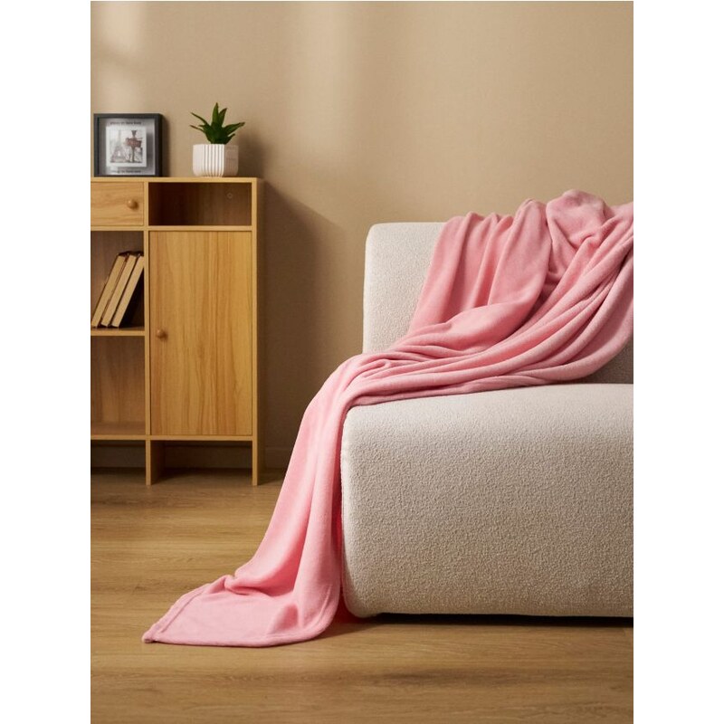 Sinsay - Hladká deka - pastelová ružová 67769546