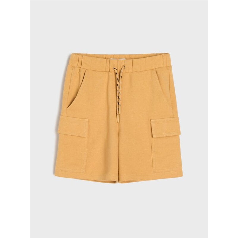 Sinsay - Šortky s cargo vreckami - zlatohnedá 67769613