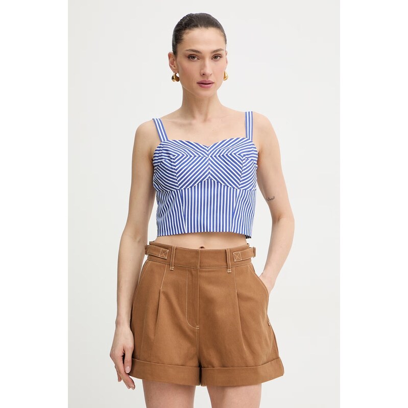 Guess crop top dámsky bavlnený TECLA 67819994