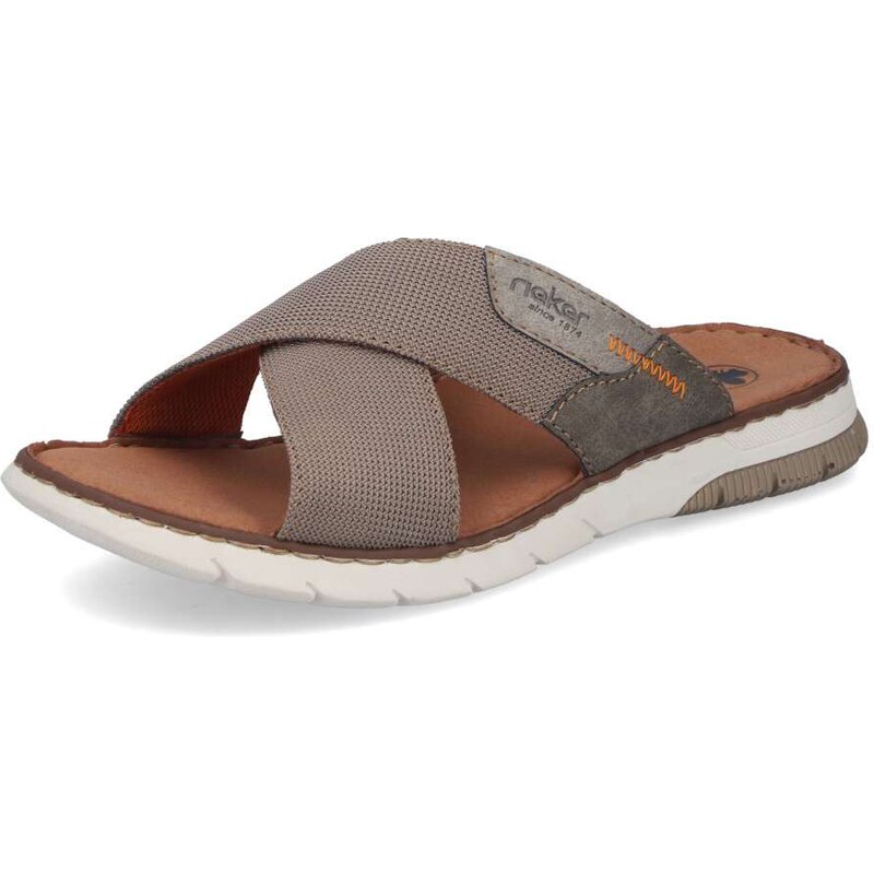 Pánske šľapky RIEKER 25250-64 béžová S6 67776676