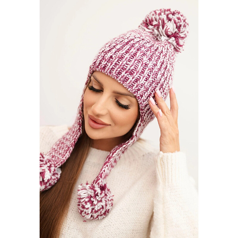 K-Fashion Dámska čiapka Emma K343 fialová 67778599