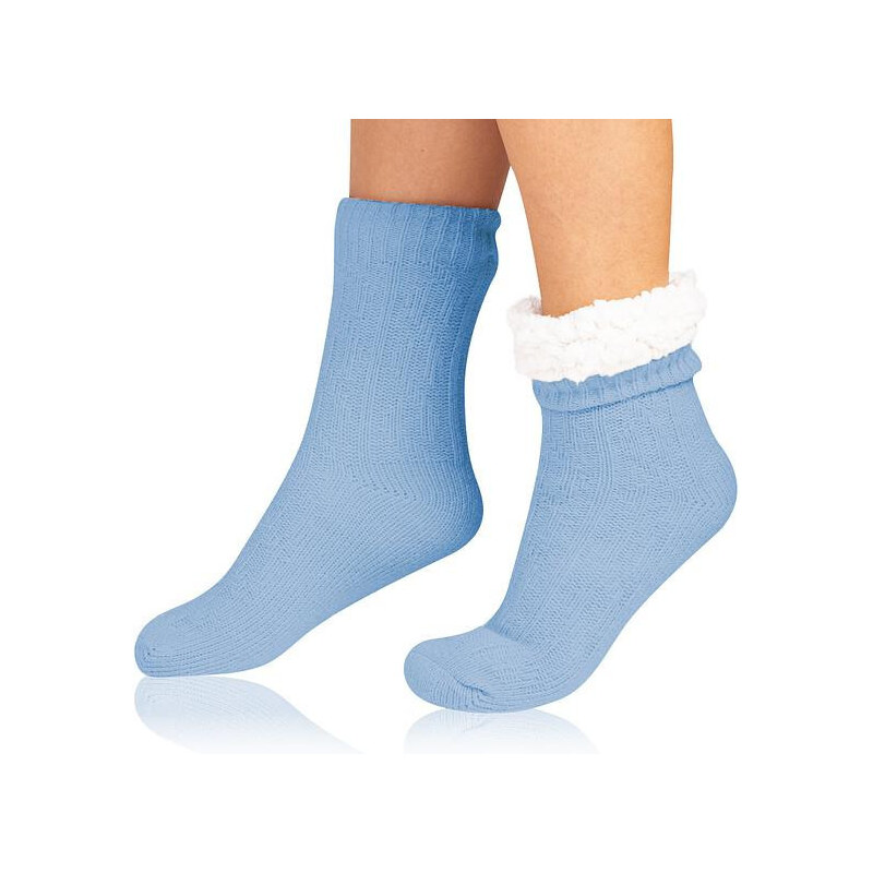 Extrémne teplé ponožky EXTRA WARM SOCKS Light blue - BELLINDA 67778774