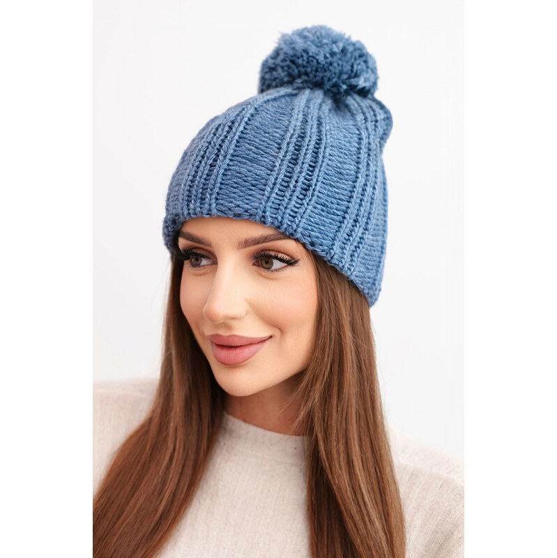 K-Fashion Fleecová čiapka Idalia K284 denim 67779286