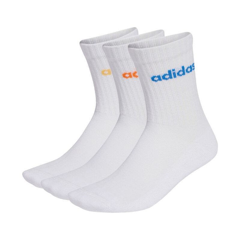 Adidas Linear Crew Cushioned Socks 3 páry biele KD1717 67779552