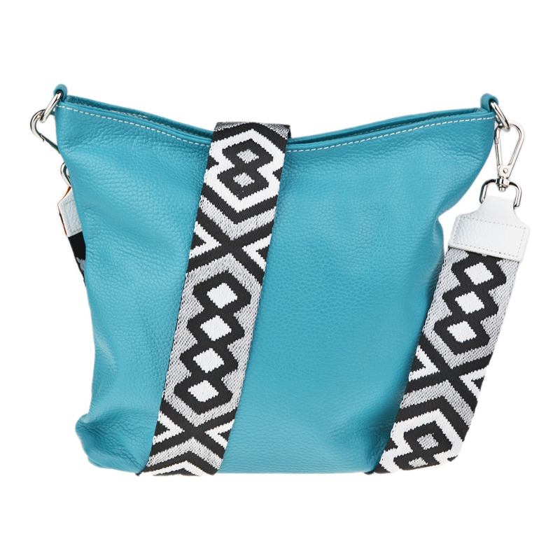 Zelená kožená talianska crossbody kabelka Amalia Smeralda IV 67781110