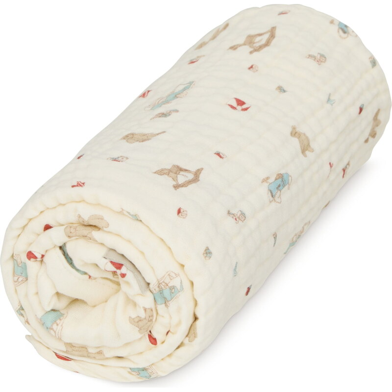 Cam Cam ApS Mušelínová deka pro miminko Vintage Toys 100 × 100 cm 67781178