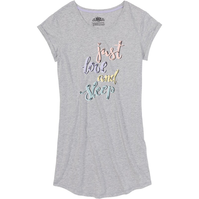 bonprix Nočná košeľa, krátka, farba šedá 44742280