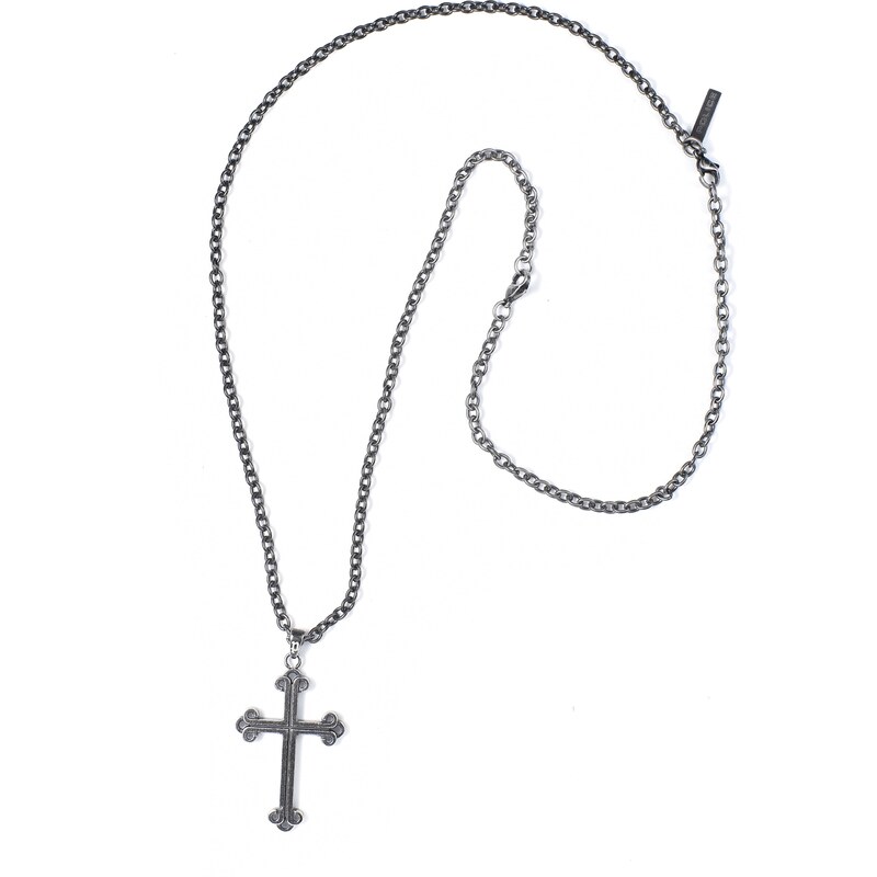 Police Výrazný pánsky náhrdelník z ocele Kríž PEAGN0032403 67782841