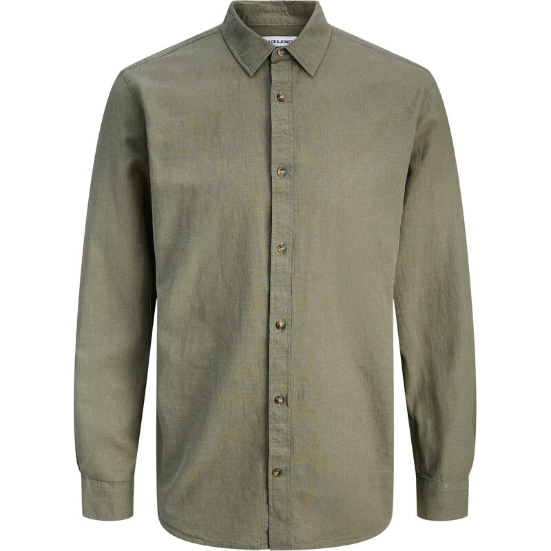 JACK & JONES Košeľa JJESummer olivová 67632819