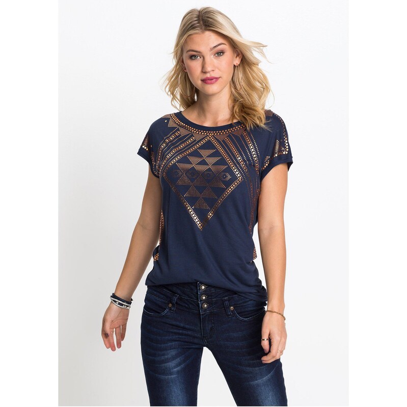 bonprix Tričko, farba modrá 47656678