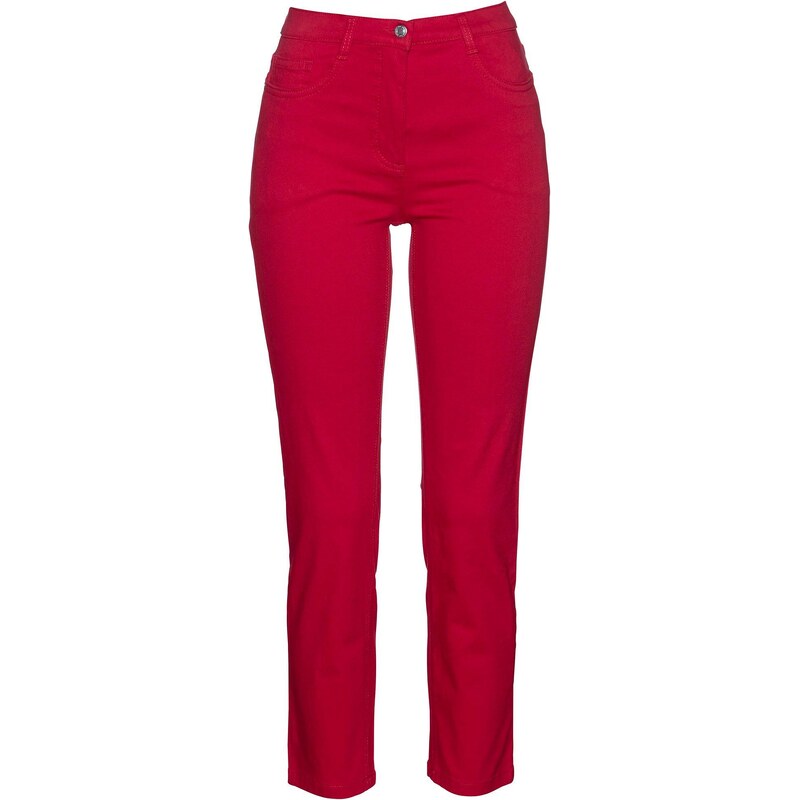 bonprix 7/8 strečové nohavice, farba červená 44879270