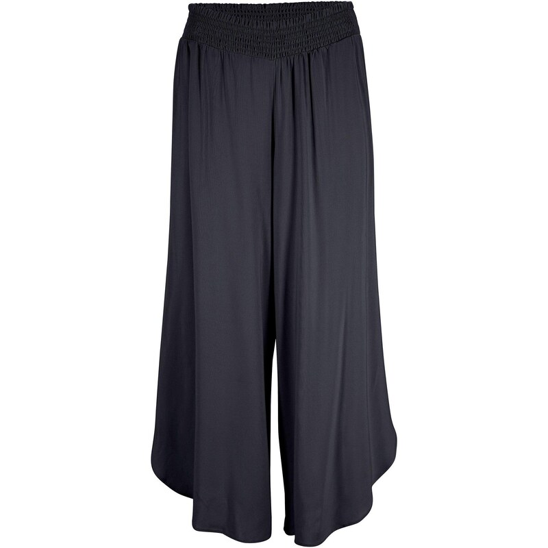 bonprix Nohavice Culotte po lýtka z udržateľnej viskózy, farba šedá 54850262