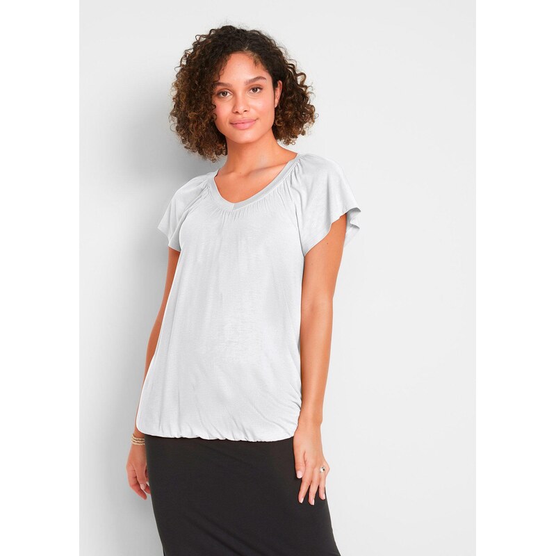 bonprix Tričko z viskózového mixu, farba biela 50407725