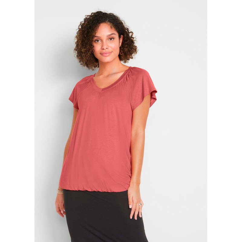 bonprix Tričko z viskózového mixu, farba ružová 44735753