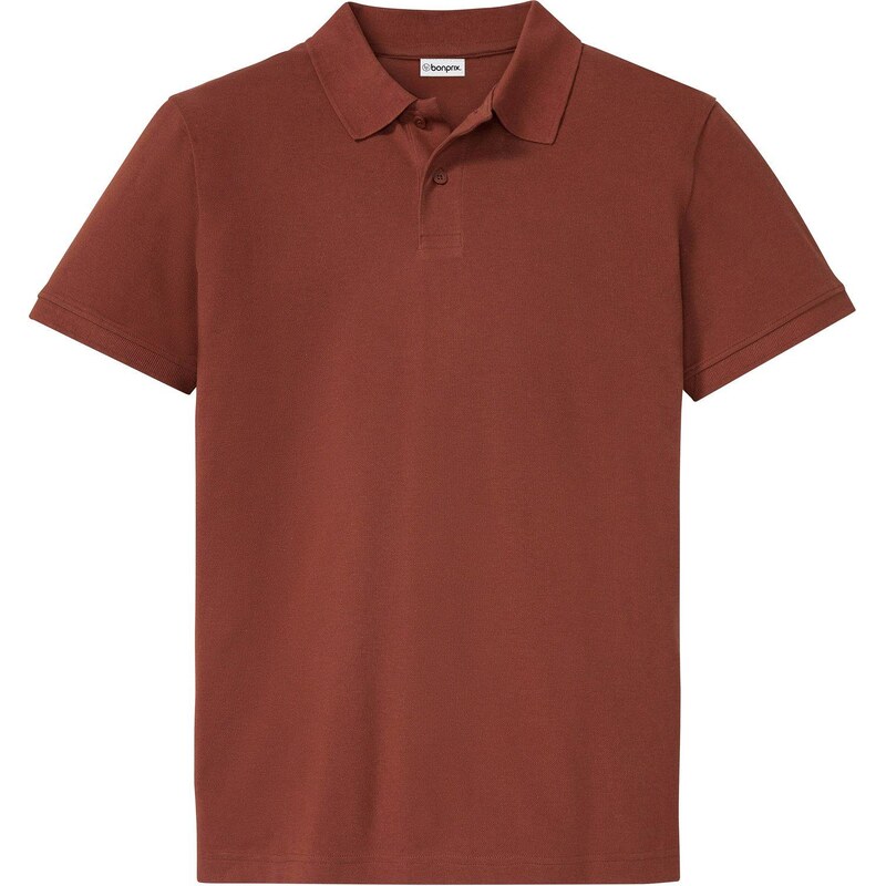bonprix Polo tričko, piké, z čistej bio bavlny, farba hnedá 45033207