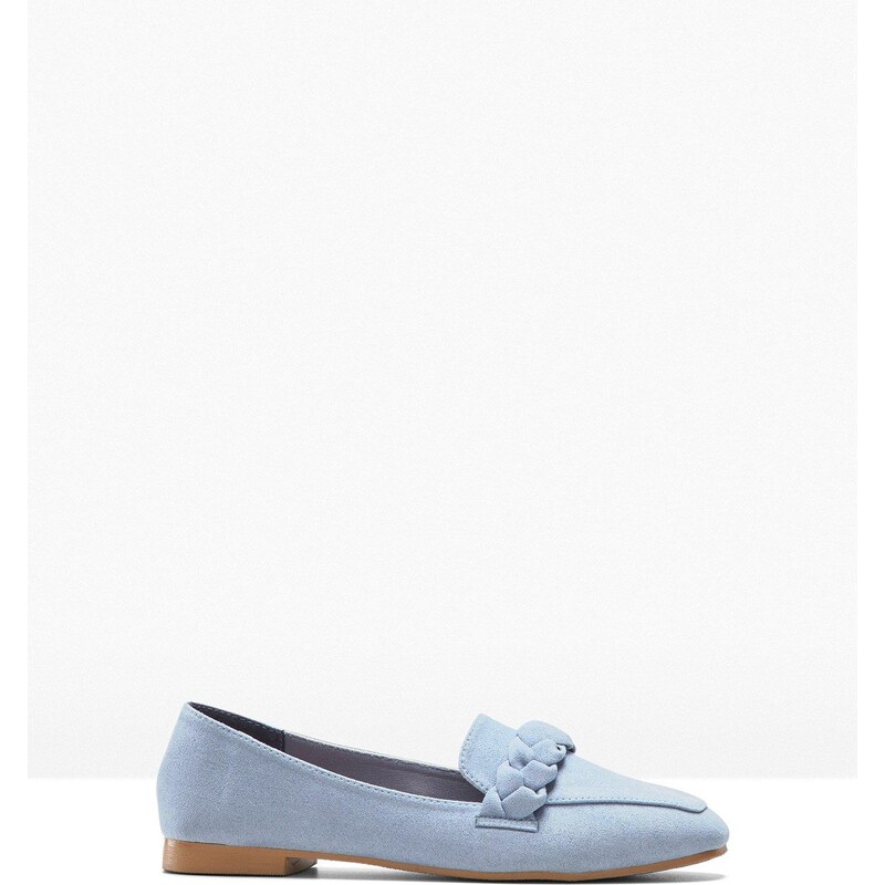 bonprix Poltopánky s prepletanými detailmi, farba modrá 44897133