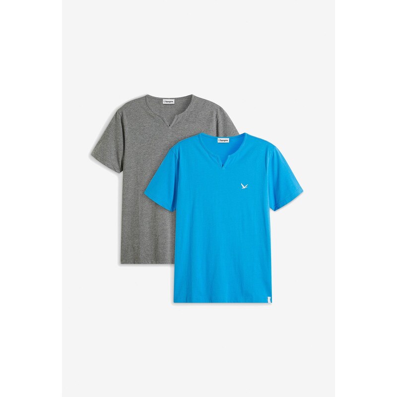 bonprix Tričko (2 ks v balení), farba modrá 44888391
