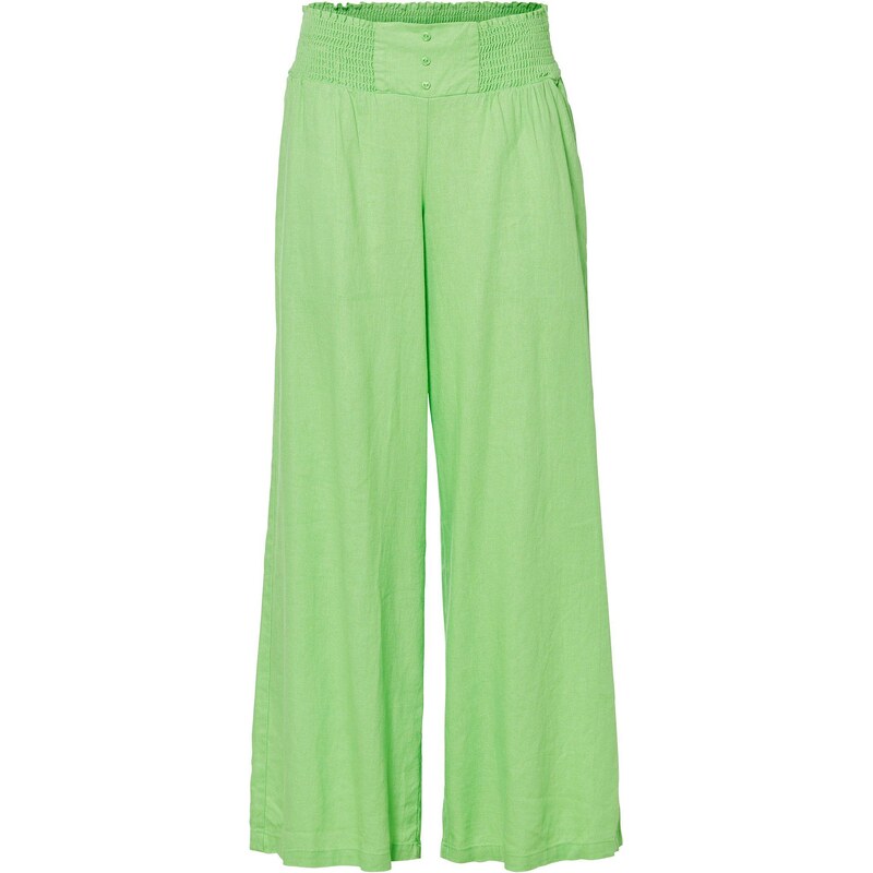 bonprix Nohavice Marlene zo vzdušného pláteného mixu, farba zelená 65376582