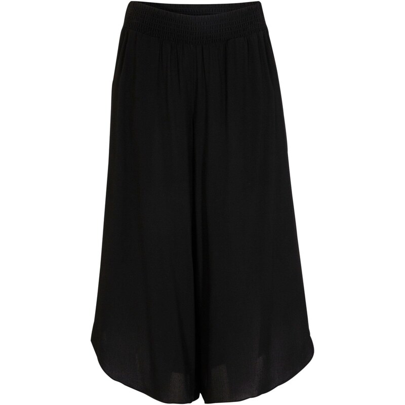 bonprix Nohavice Culotte po lýtka z udržateľnej viskózy, farba čierna 44971422