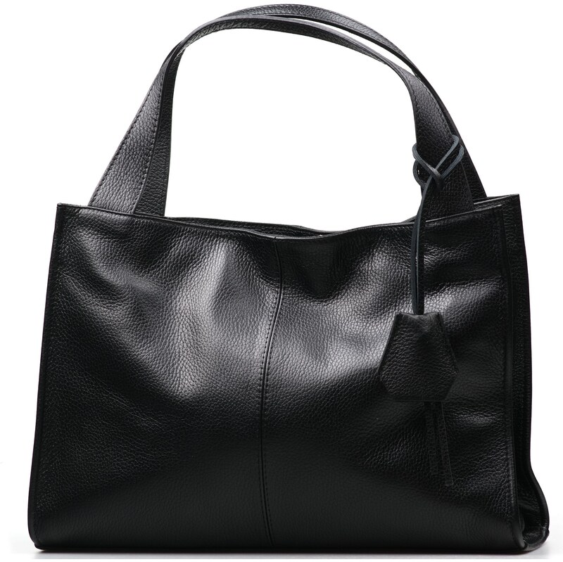 Blaire Kožená shopper kabelka Venice čierna 67784349