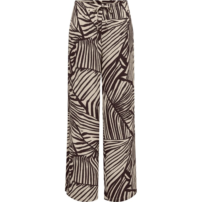 JDY Petite Nohavice JDYDEBBIE hnedá / sivá 67790265