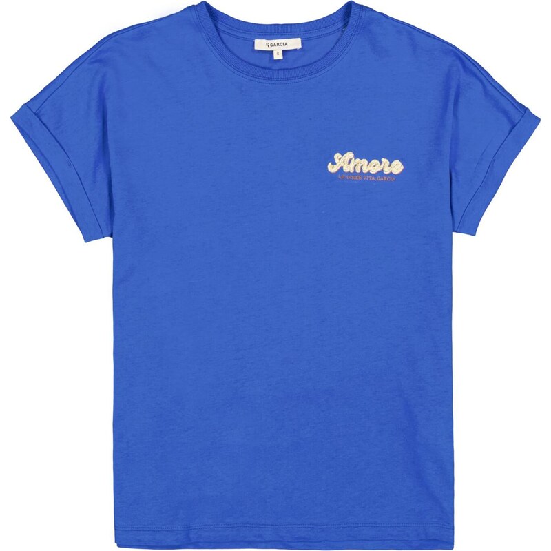 GARCIA Tričko béžová / modrá / hnedá 67790285