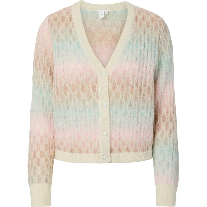 YAS Kardigán YASSPACE svetlomodrá / marhuľová / ružová / biela 67790297