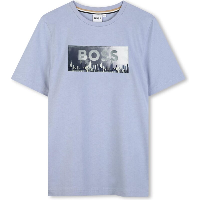 BOSS Tričko námornícka modrá / svetlomodrá / sivá 67790315