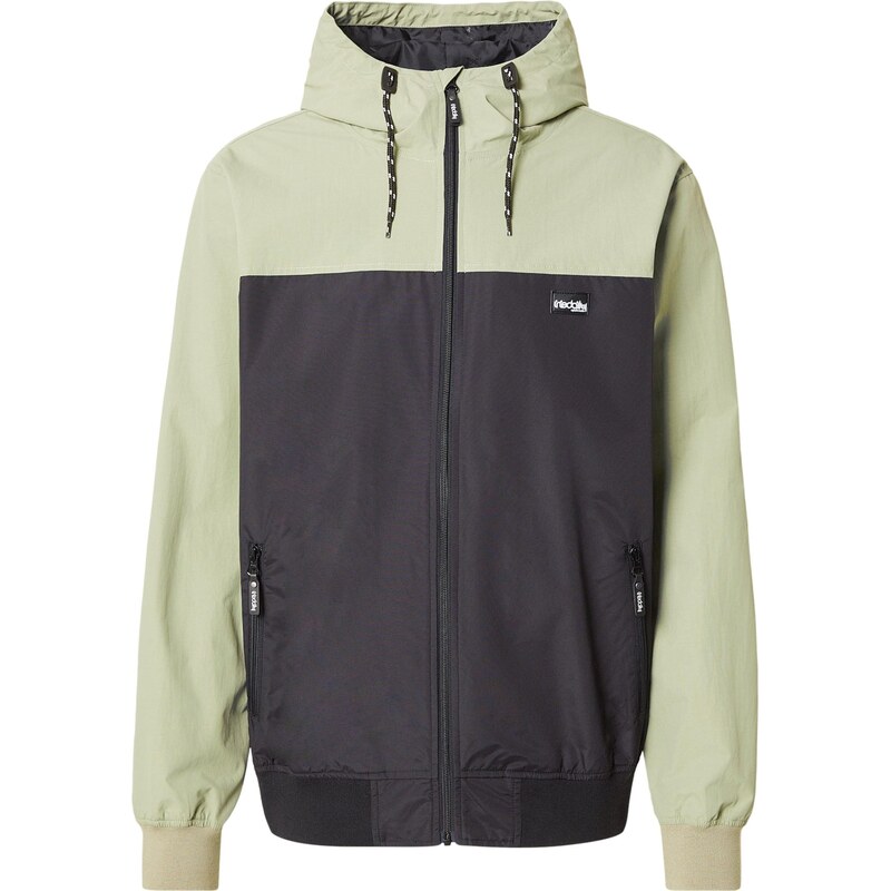 Iriedaily Prechodná bunda Auf Deck svetlozelená / čierna 67790357