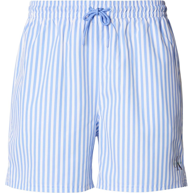 Calvin Klein Swimwear Plavecké šortky svetlomodrá / čierna / biela 67790386