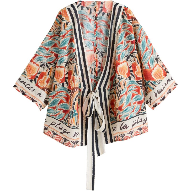 Next Kimono nebielená / nefritová / hrdzavo červená / čierna 67790396