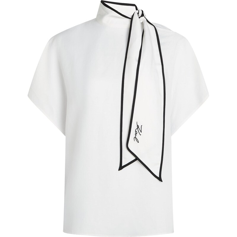 Karl Lagerfeld Blúzka čierna / biela 67790401