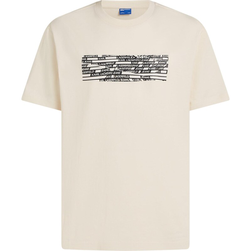 KARL LAGERFELD JEANS Tričko béžová / čierna 67790425