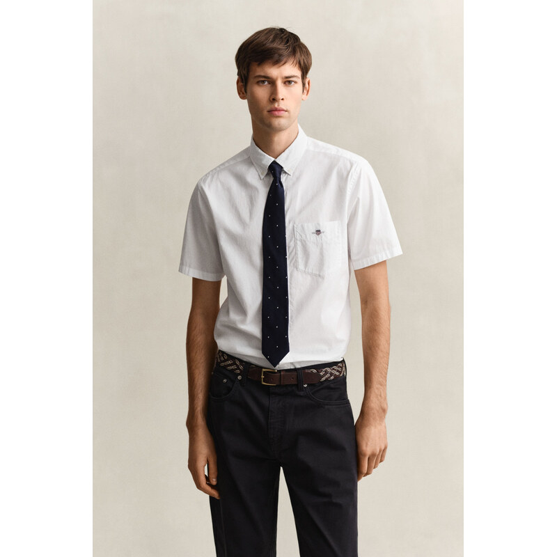 KOŠEĽA GANT REG CLASSIC POPLIN SS SHIRT WHITE 67313122