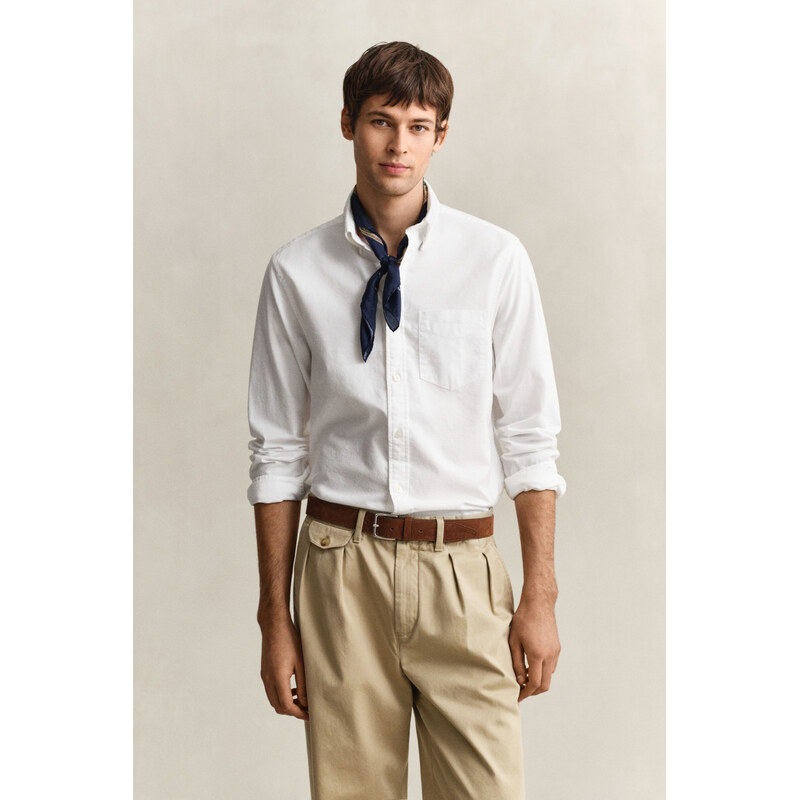 KOŠEĽA GANT REG CLASSIC OXFORD DOBBY SHIRT WHITE 67332203