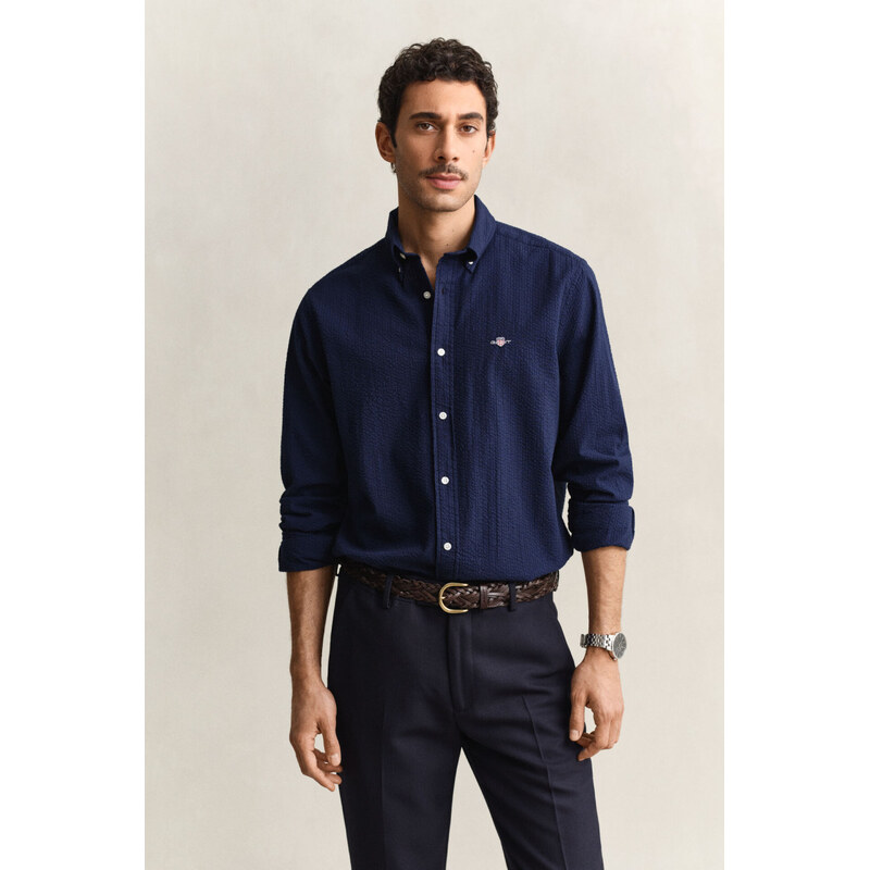 KOŠEĽA GANT REG SEERSUCKER SHIRT CLASSIC BLUE 67768199