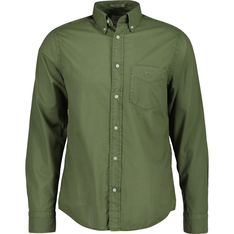 KOŠEĽA GANT REG GMNT DYED COTTON VOILE SHIRT DRY HERB GREEN 67786973