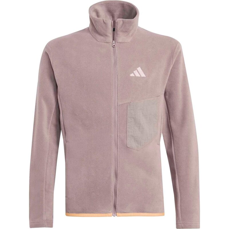 ADIDAS TERREX Funkčná flisová bunda kapučíno / svetlosivá / pastelovo 67790565