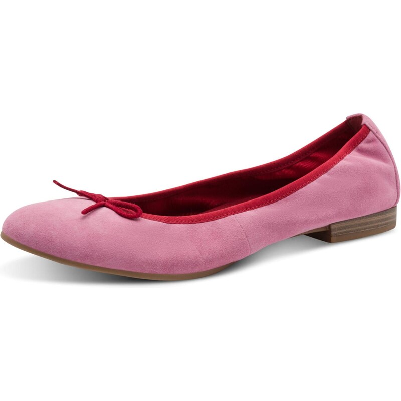 Tamaris Baleríny Alena svetloružová / červená 67790635