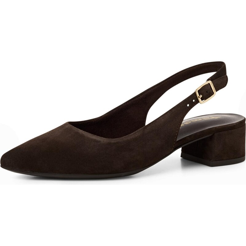 Tamaris Lodičky s otvorenou pätou tmavohnedá 67790633