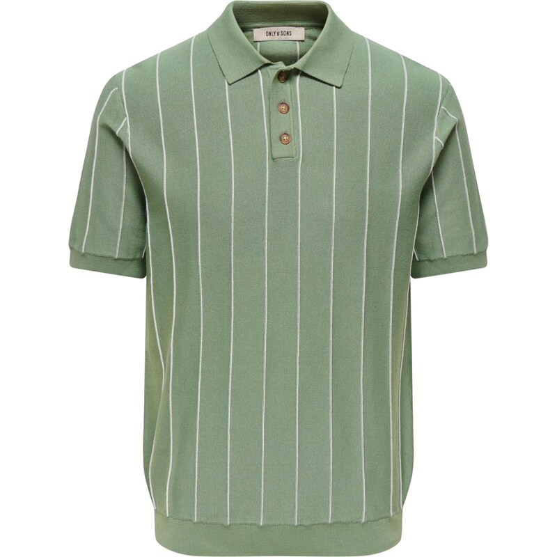 Only & Sons Sveter ONSSAIM zelená / biela 67790651