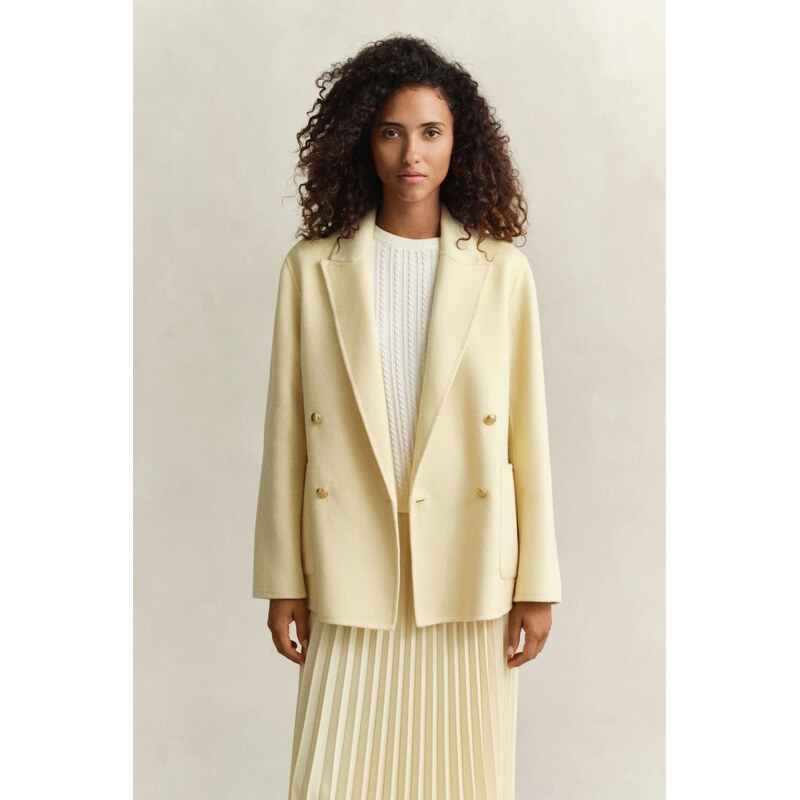 SAKO GANT HANDSTITCHED CLUB BLAZER VANILLA YELLOW 67313288