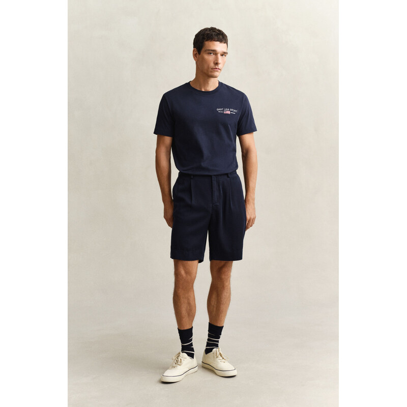 ŠORTKY GANT REG LYOCELL SHORTS EVENING BLUE 67332198