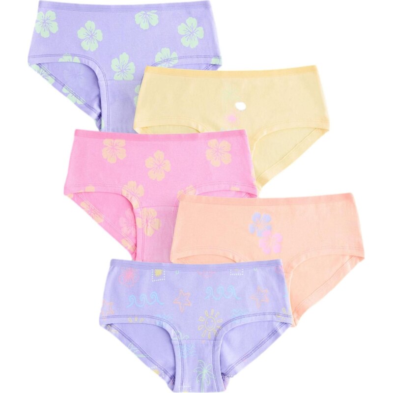 Next Nohavičky pastelovo žltá / levanduľová / pastelovo oranžová / 67790654