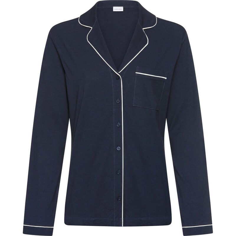 LASCANA Tričká na spanie námornícka modrá / biela 67790704