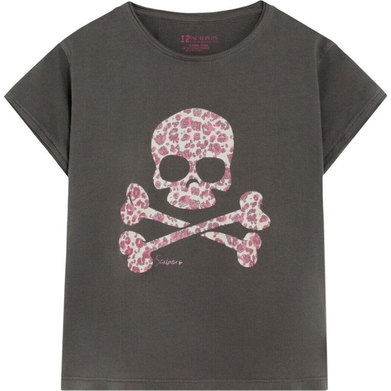 Scalpers Tričko antracitová / ružová 67791937