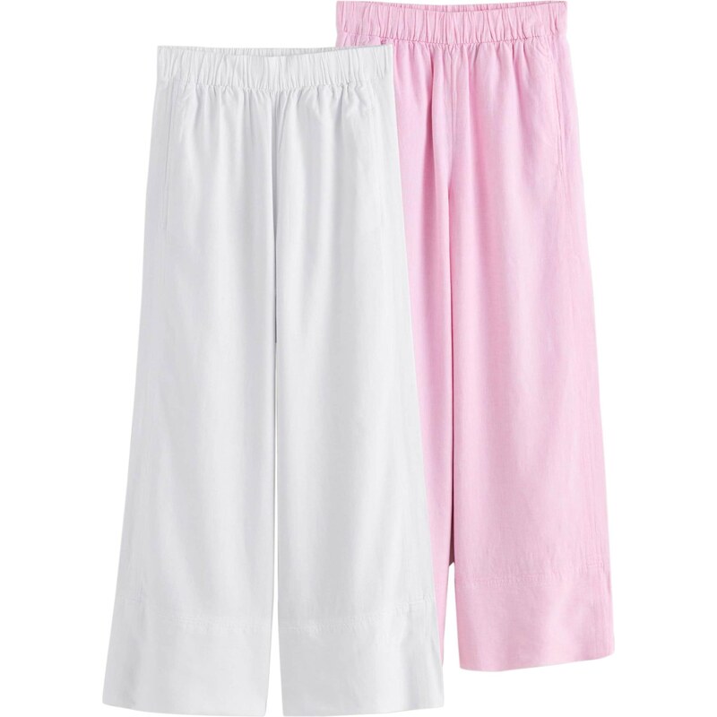 Next Nohavice ružová / biela 67792069