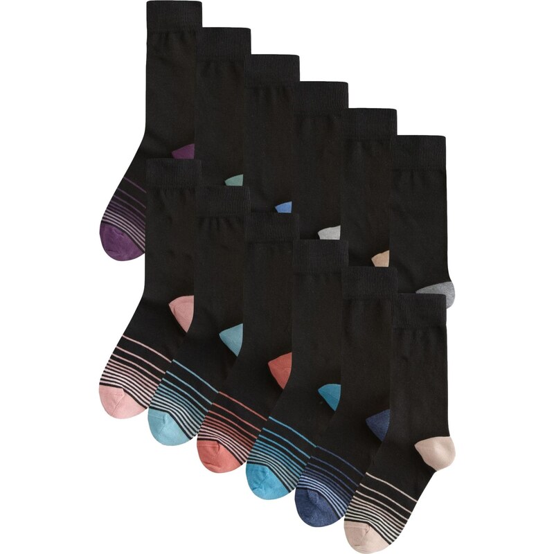 Next Ponožky béžová / svetlomodrá / homárová / čierna 67792097