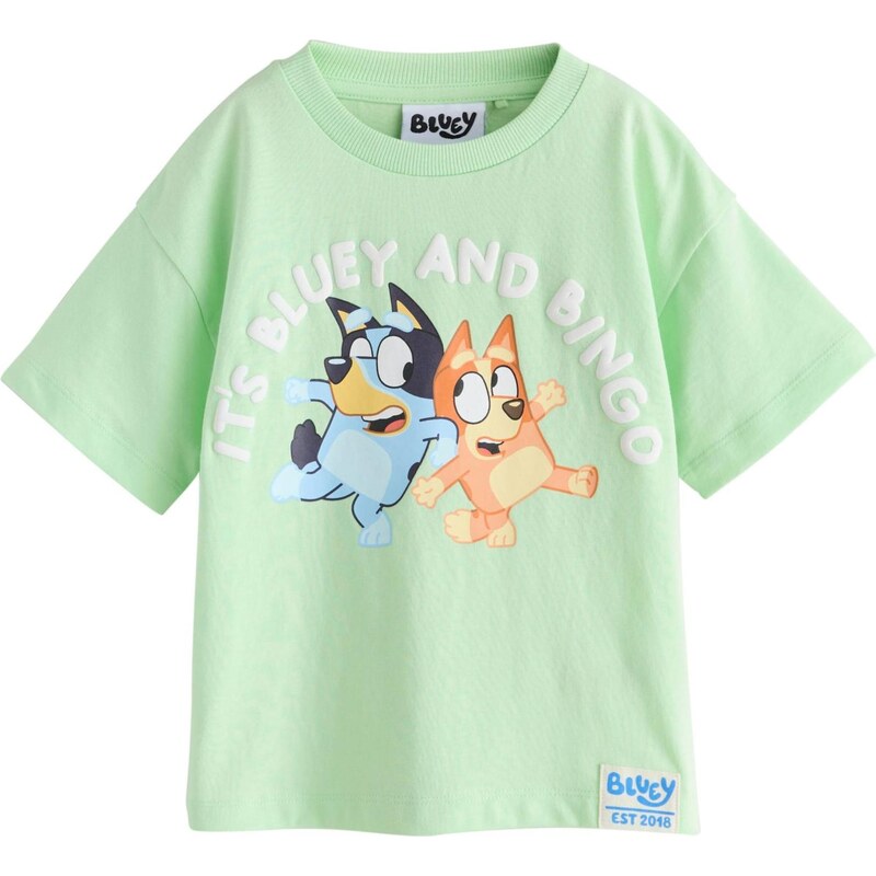 Next Tričko Bluey svetlomodrá / tmavomodrá / svetlozelená / oranžová 67792122