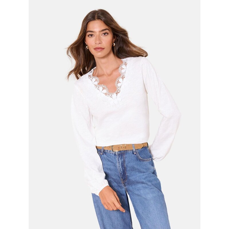 Lipsy Tričko biela 67792207